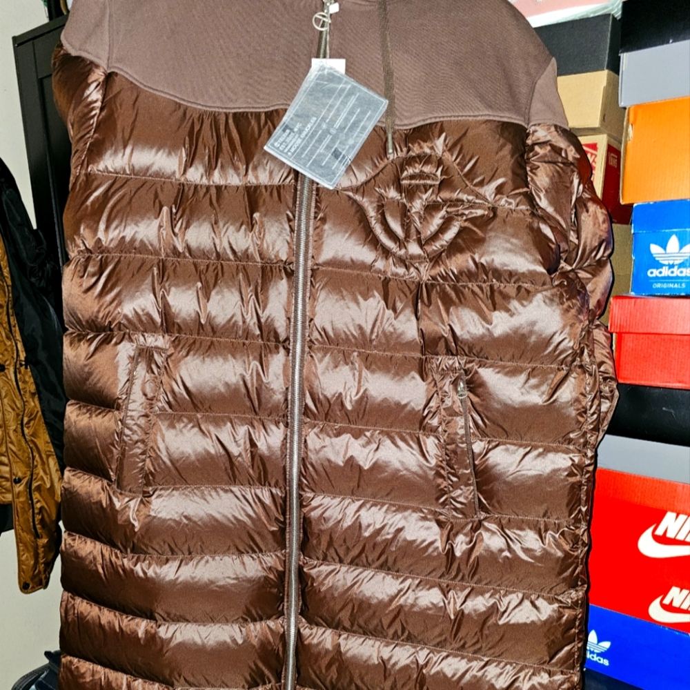 Telfar Moose Knuckles long puffer hoodie coat